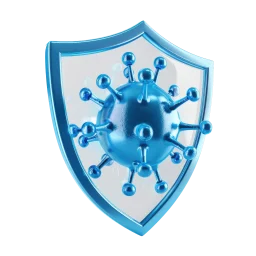 antibakteriyel virüs koruma ikon